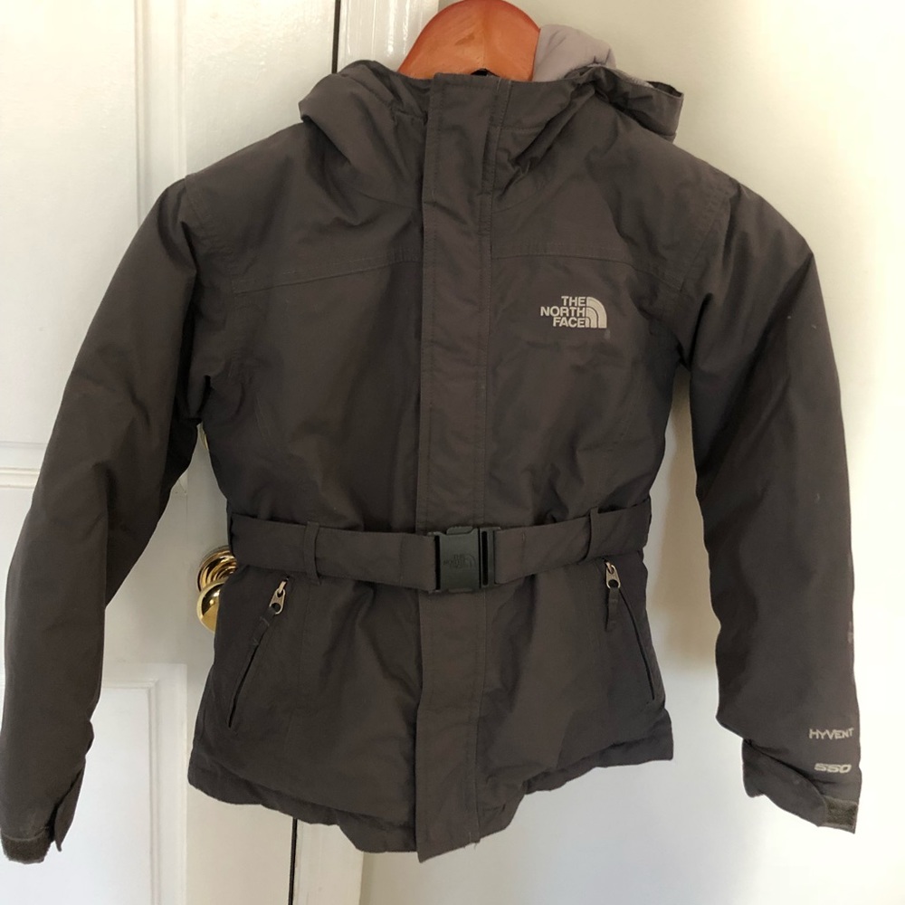 Girls The North Face belted parka